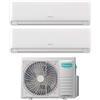 Hisense Climatizzatore Condizionatore HISENSE Dual Split serie ECOSENSE Inverter da 9000+9000 btu con 2AMW52U4RXC R-32 Wi-Fi Integrato 9+9 A++/A+