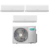 Hisense Condizionatore Climatizzatore HISENSE Trial Split serie ECOSENSE Inverter da 7000+9000+9000 btu con 3AMW72U4RJC R-32 Wi-Fi Integrato 7+9+9 A++/A+