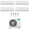 Hisense Climatizzatore Condizionatore HISENSE Quadri Split serie ECOSENSE Inverter da 9000+12000+12000+18000 btu con 4AMW105U4RAA R-32 Wi-Fi Integrato 9+12+12+18 A++/A+