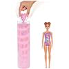 Barbie - Color Reveal Beach, Bambola Cambia Colore con 7 Sorprese a Tema Spiaggia e Tanti Accessori, Giocattolo per Bambini 3+Anni, GTR95