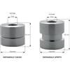 Plebani C12 distanziale cilindrico regolabile 45/65 mm per fissaggio inferriate - ø mm 30