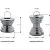 Plebani 02 distanziale regolabile 30/40 mm zincato per fissaggio inferriate - ø mm 35