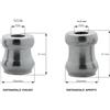 Plebani 05 distanziale regolabile 37/47 mm zincato per fissaggio inferriate ø mm 35