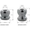 Plebani 09 distanziale regolabile 30/40 mm zincato per fissaggio inferriate - ø mm 30