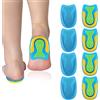 Hsupez 4 Paia Solette per Sperone del Tallone, Cuscino per Tallone, Cuscino in Gel per Tallone, Solette Pper Sperone del Tallone, Solette Ortopediche in Gel, Solette in Gel per Alleviare la Fascite Plantare