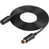 SinLoon DIN Hella-Stecker Prolunga, 12V-24V DIN Hella Accendisigari Europeo Maschio a Femmina Spina Din Cavo Adattatore Prolunga Accendisigari Moto (3M)
