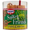 Cameo Snack Friends Sticks & Bretzel 300 g, Salatini Aperitivo, Mix di Sticks e Bretzel Alsaziani con Granelli di Sale in Superficie da Gustare in una Pratica Confezione da 300 g Complessivi