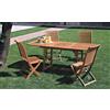 I GIARDINI DEL RE Tavolo In Legno modello Riviera cm.150/200x110x75h. Allungabile