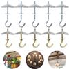 HENGBIRD Tasselli a Molla con Gancio, 10 Pz Tasselli ad Ancora M5/M6x 90mm Acciaio al Carbonio Tasselli Basculanti Ganci da Soffitto Singolo Carico 10-15Kg per Piante Sospese Cartongesso Montaggio a Parete