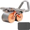 Moonyan Auto Rebound Bauchroller - Bauchtrainer für das Fitnessstudio, Bauchroller mit Kniepolster, Bauchtrainer, Bauchtrainer