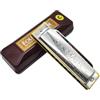 YUEKO Suzuki Folkmaster 1072 Armonica diatonica Standard Principiante Blues Arpa Gaita Chiave di A/Ab/B/Bb/C/D/Db/E/Eb/F/F #/G Strumento Musicale… (Chiave di C)