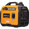 maXpeedingrods 3300W Generatore di Corrente Inverter Silenziato a Benzina 4 Tempi per all'Aperto Campeggio Partito Generator Elettrico Emergenza Portatile con Prese USB e 230V Leggero per Garage