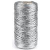 G2PLUS Filo Argento 100M 1.5MM - Spago Metallico per Gioielli, Corda per Creazione di Gioielli, Regalo o Ornamenti per Alberi di Natale