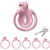 MKGMYGZ Chastity Cage Uomo Gabbia Pene Sissy Cintura Di Castità Maschile Cock Cage Erotitici Sexy Per Coppie (Flat-1,Pink)