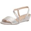 LifeStride Yasmine, Sandali con Zeppa Donna, Argento 1, 41 EU
