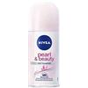 NIVEA Pure Pearl & Beauty Deo Roll On in confezione da 6 (6 x 50 ml), rullo antitraspirante per pelle ascellare curata, deodorante con protezione 48 ore