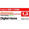 Lenco DIR-170 Radio Digitale - Internet WLAN - 2x10 Watt (RMS) - Braun