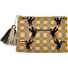 GUANABANA Borsa Clutch Donna Mustard/Beige