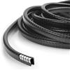 URAQT 10 M Protezione Porte Auto, Protezione per Bordi Auto in Gomma, Guarnizione Porta Auto a forma di U, Autoadesivo per la Maggior Parte delle Automobili (Nero)