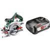 Bosch PKS 18 LI Sega Circolare con Batteria al Litio - Corpo Macchina + 2.5 Ah A