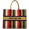 Christian Dior Pre-Owned - Borsa tote Book grande a righe 2020 - Donna - tela - Taglia unica - Giallo