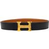 Hermès Pre-Owned - Cintura Constance 70 reversibile 2002 - Donna - pelle di vitello - Taglia unica - Nero