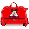 JOUMMA BAGS Mickey Happy Trolley Cavalcabile Abs 4 Ruote Rosso - REGISTRATI! SCOPRI ALTRE PROMO