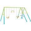 Intex 44130 Altalena Swing Set Colorata Due Seggiolini Dondolo e Trapezi 465x249x203 cm