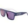 DSQUARED2 ICON Icon 0003/S Occhiali, 0ju, 56 Uomo