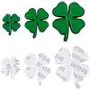 SUPERFINDINGS 3 Set 3 Dimensioni 3D Metallo Auto Quadrifoglio Adesivo Auto Verde Decorazione Festa di San Patrizio Decalcomanie Auto Auto Moto Logo per Auto Finestra Computer Portatili Bagagli