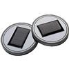 Youngine 2 Pack Solare LED Car Holder Tappetino Pad Impermeabile Bottiglia Bevande Coaster Luce incorporata e sensore di Vibrazione Auto Decorazione Lampada Luce (Blu)