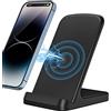 Zestiq Caricatore Wireless, Zestiq Caricabatterie Wireless 15W Base Ricarica Wireless, Wireless Charger per iPhone 16/15/14/13/12/11/XR/X/8, Sam-sung Galaxy S25/S24/S23/S22/S21, e Dispositivi Certificati Qi.