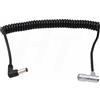 HangTon 12V DC al cavo di alimentazione di 5 Pin per il monitor PortKeys LH5H LH5P, ad angolo retto a spirale 5P