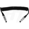 HangTon Pin 0B 3 al cavo a spirale di potere maschio di 2 Pin per Steadicam Zephyr al bullone di legame di Teradek, macchina fotografica, monitor, motore della lente