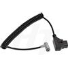 HangTon BM5 BM7 HH7 HS7T Monitor D-Tap Aviation 4 Pin Cavo di alimentazione per PortKeys, a spirale ad angolo retto 4P (gomito)
