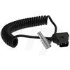 HangTon Connect Seguire il motore a spirale cavo di alimentazione P-tap D-Tap ad angolo retto 6 pin per DJI Ronin S e Ronin-M (RA e arrotolato)