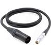 HangTon Cavo di alimentazione flessibile XLR maschio 4 pin per fotocamera Canon C300 Mark II C200 10ft