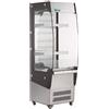 FORCAR Espositore Murale Verticale Refrigerato RTS180C - Acciaio Inox e Vetro - Capacità lt 180