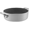 Agnelli Casseruola Bassa a 2 Maniglie Professionale - Linea Induzione Antiaderente - Alluminio 3 mm - Diverse Misure