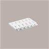 LUCGEL 1 Pz Set 2 Stampi GEL14 3D con 50 Stecchi in Legno per Gelato Design Ovale 93X43H25 mm