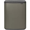 Senza Marca/Generico Brabantia Bo Touch Bin Pattumiera, Metallo, Platinum, 60 Litri