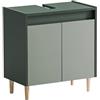 Schildmeyer Lovis 157031 - Mobile base lavabo, 56,9 x 33 x 60,1 cm, verde bosco - verde pistacchio