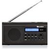 Roadstar Radio portatile DAB+ / FM Roadstar TRA300D+BK Nero