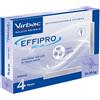 VIRBAC Srl Effipro Spot-On Antiparassitario per Cani di Taglia Media da 10 kg a 20 kg 4 Pipette 1,34 ml - Trattamento per le infestazioni da pulci e zecche