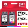 CINKCOCO PG-575XL CL-576XL Cartucce d'inchiostro Sostituzione per Canon 575 XL 576 XL Multipack per Canon PIXMA TR4750i TR4751i TS3550i TS3551i (Nero e Colore)