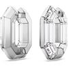 SWAROVSKI ORECCHINI A CERCHIO LUCENT, FORMA OTTAGONALE BIANCO