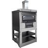 Rossofuoco Forno a legna Cubo esterno Rossofuoco 100x90cm inox cottura diretta e indiretta