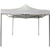 Mobili Rebecca - Rebecca Mobili Gazebo Pieghevole a Fisarmonica Bianco Metallo Poliestere 3x3