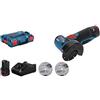 Senza Marca/Generico Bosch Professional Smerigliatrice Angolare GWS 12 V 76 System (2 x 3.0 Ah, Batte