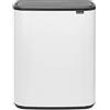 Senza Marca/Generico Brabantia Bo Touch Bin Pattumiera, Metallo, Bianco, 2 x 30 Litri